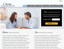 Tablet Screenshot of christiancounselordirectory.com